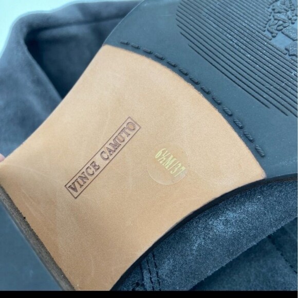 Vince Camuto Kochelda Over the Knee Boots Gray Suede Tall 37 6.5 - Picture 8 of 8